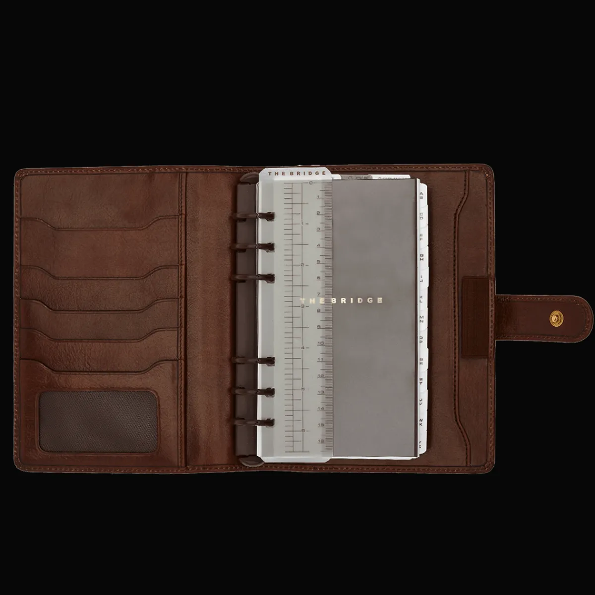 Agenda in pelle con interno ricaricabile-The Bridge New