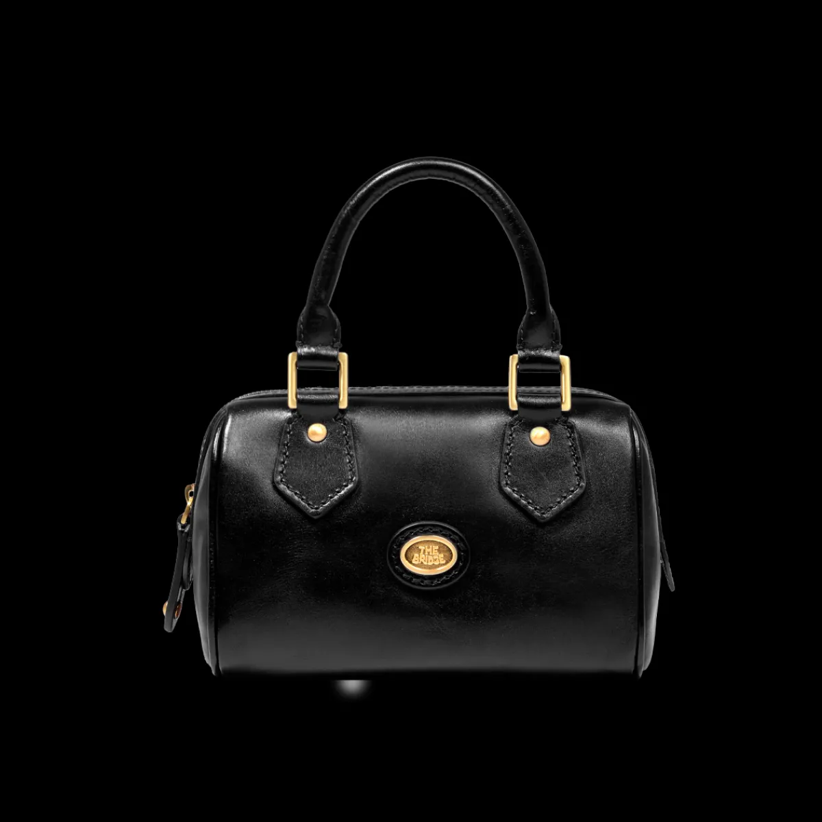 Bauletto in pelle con tracolla removibile-The Bridge Outlet