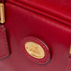 Bauletto in pelle con tracolla removibile-The Bridge Sale