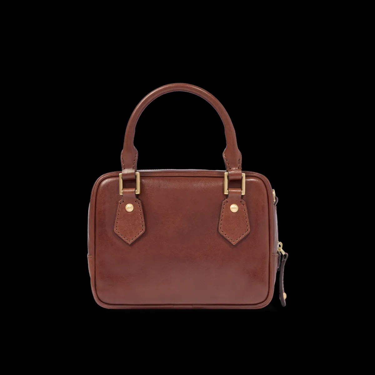 Bauletto in pelle con tracolla removibile-The Bridge Outlet