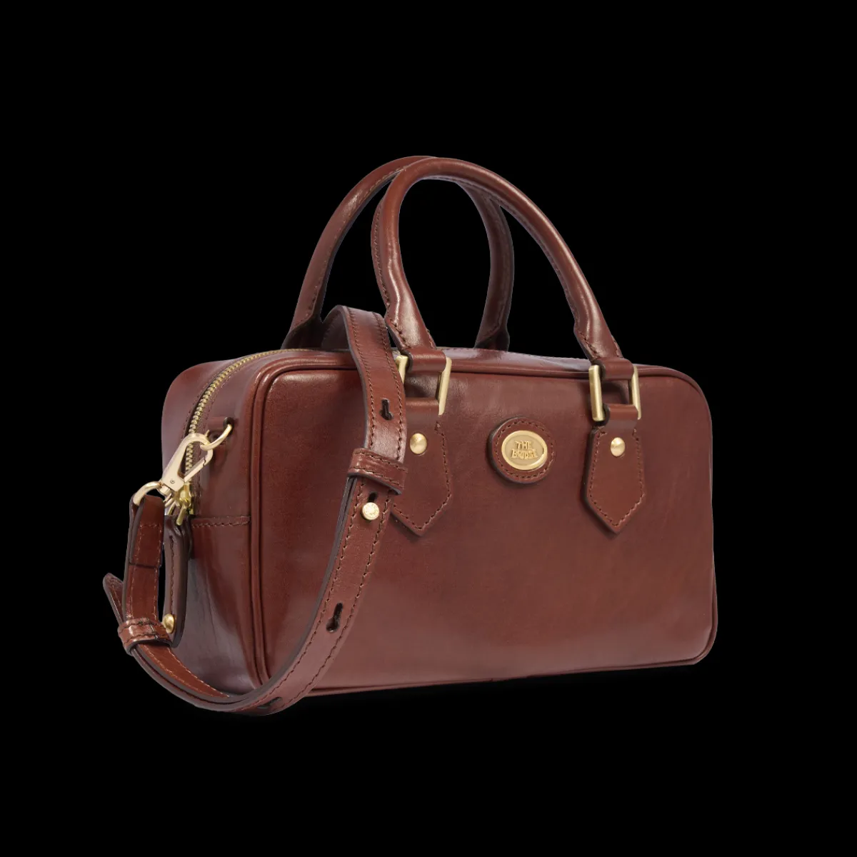 Bauletto in pelle con tracolla removibile-The Bridge New
