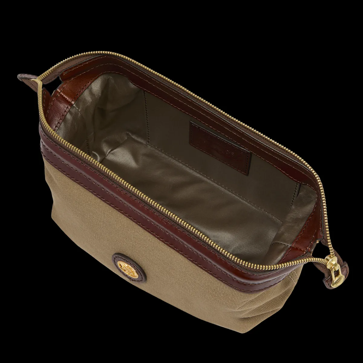 Beauty case pelle e tessuto-The Bridge Hot