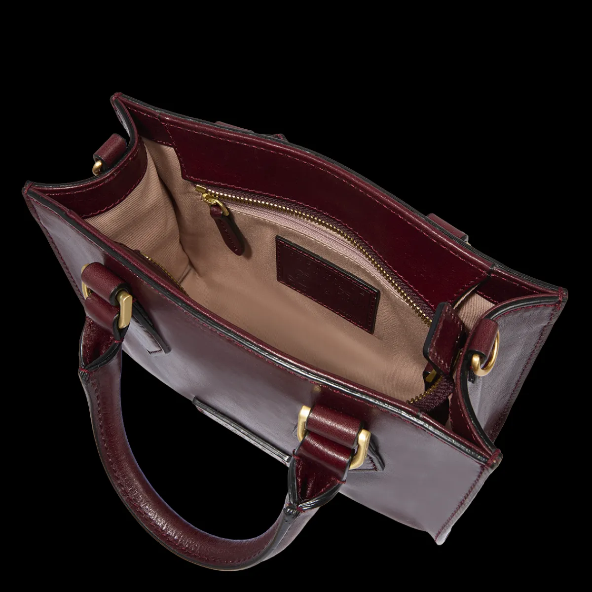 Borsa a mano in pelle con tracolla removibile-The Bridge Hot