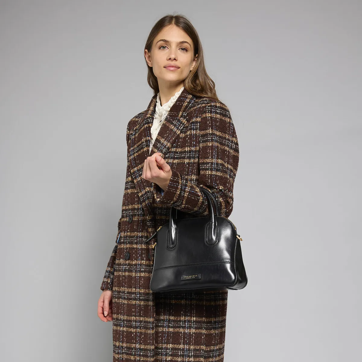 Borsa a mano in pelle con tracolla removibile-The Bridge Online