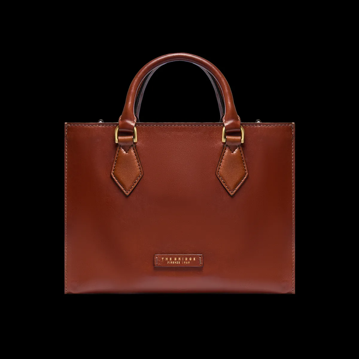 Borsa a mano in pelle con tracolla removibile-The Bridge Best