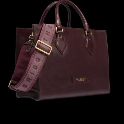 Borsa a mano in pelle con tracolla removibile-The Bridge Sale