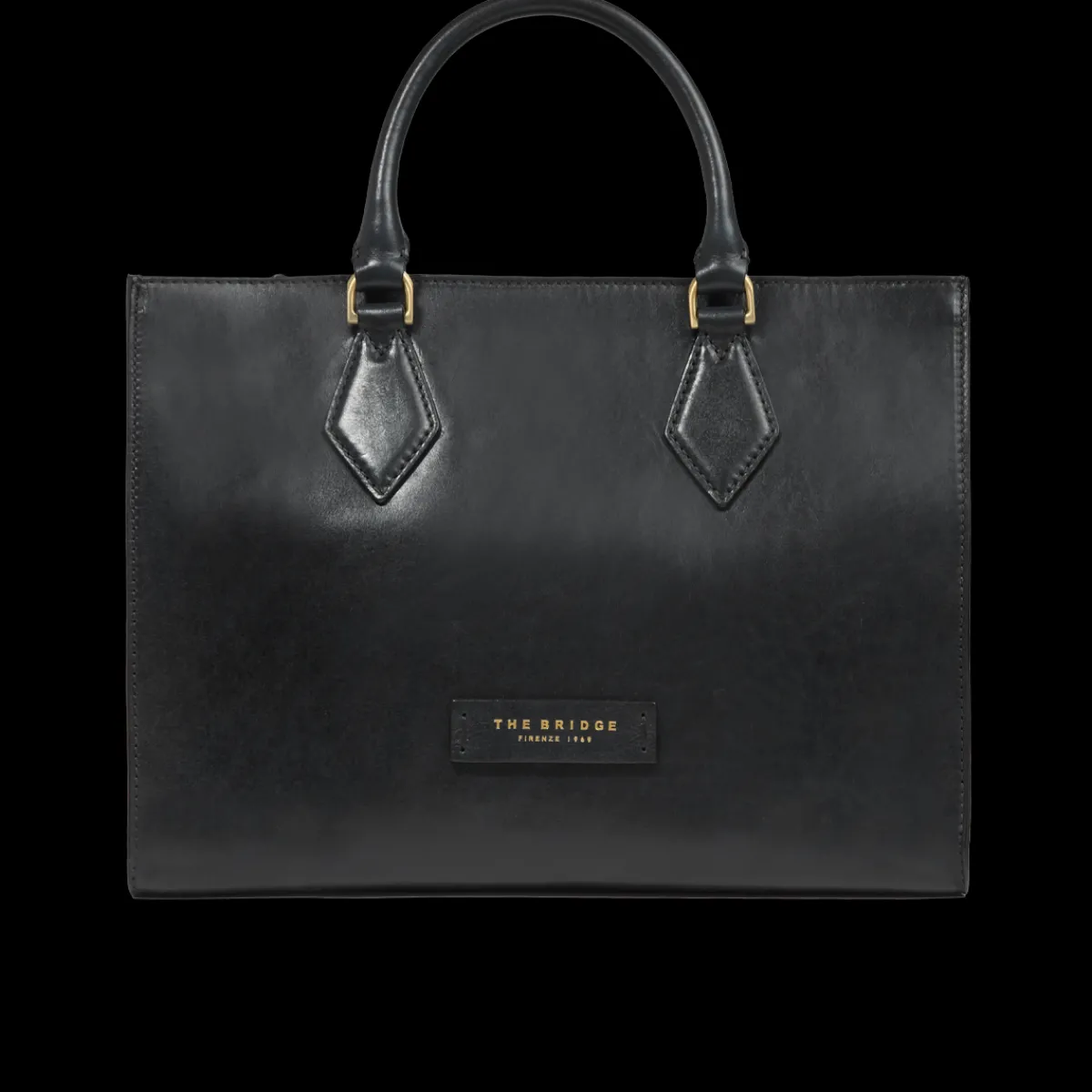Borsa a mano in pelle con tracolla removibile-The Bridge New