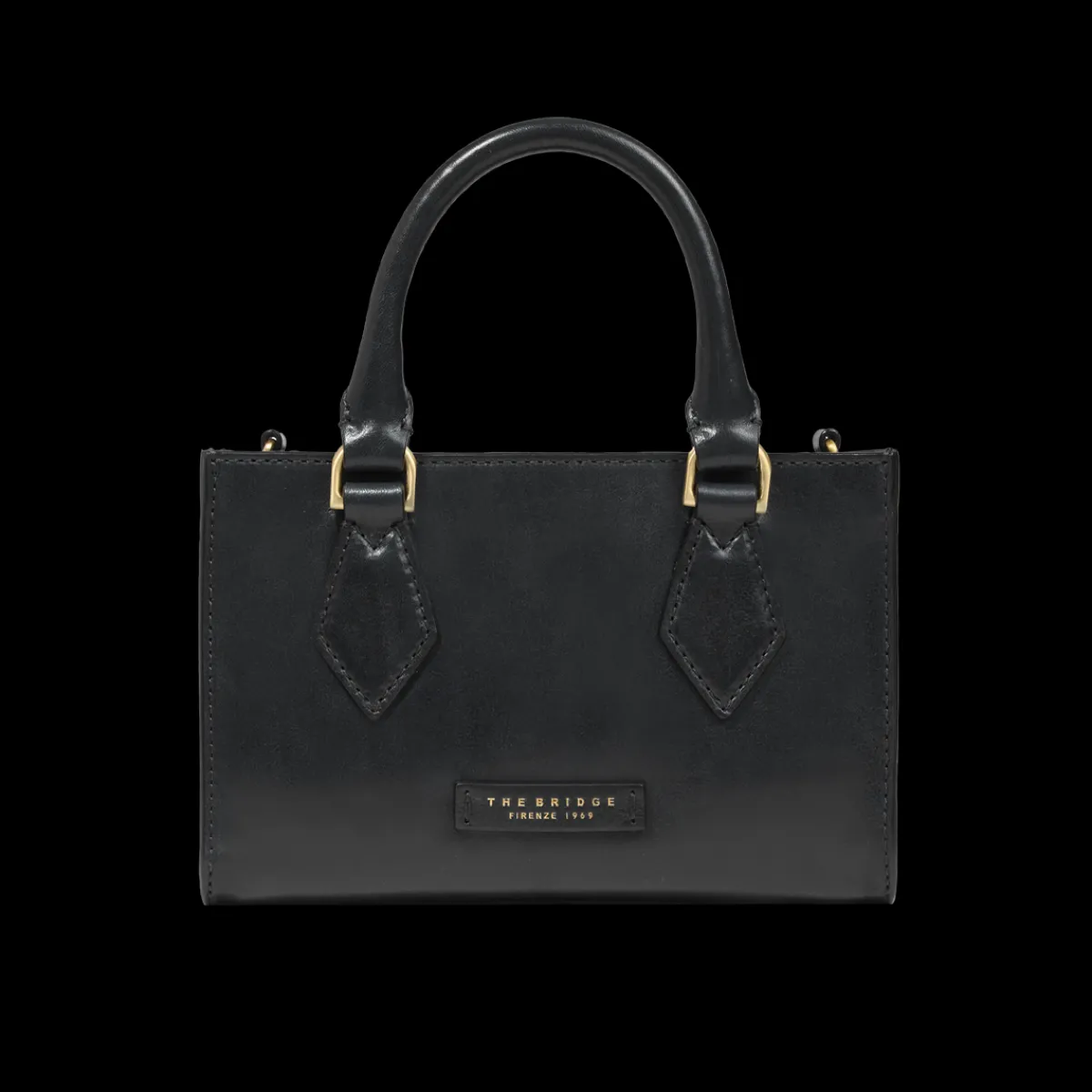 Borsa a mano in pelle con tracolla removibile-The Bridge Online
