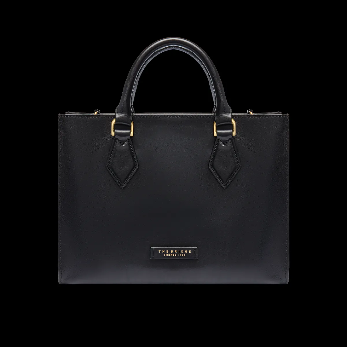 Borsa a mano in pelle con tracolla removibile-The Bridge Best