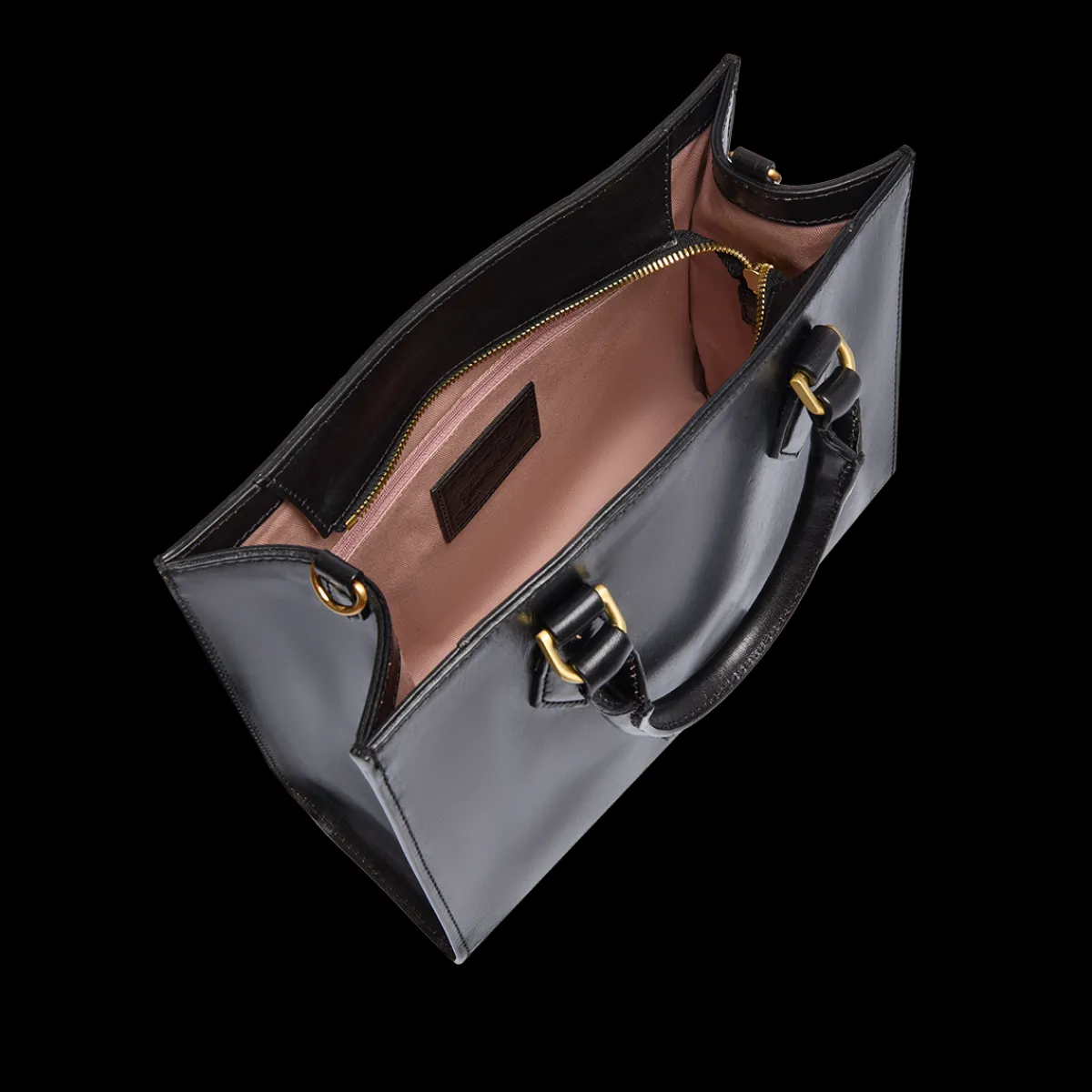 Borsa a mano in pelle con tracolla removibile-The Bridge Best