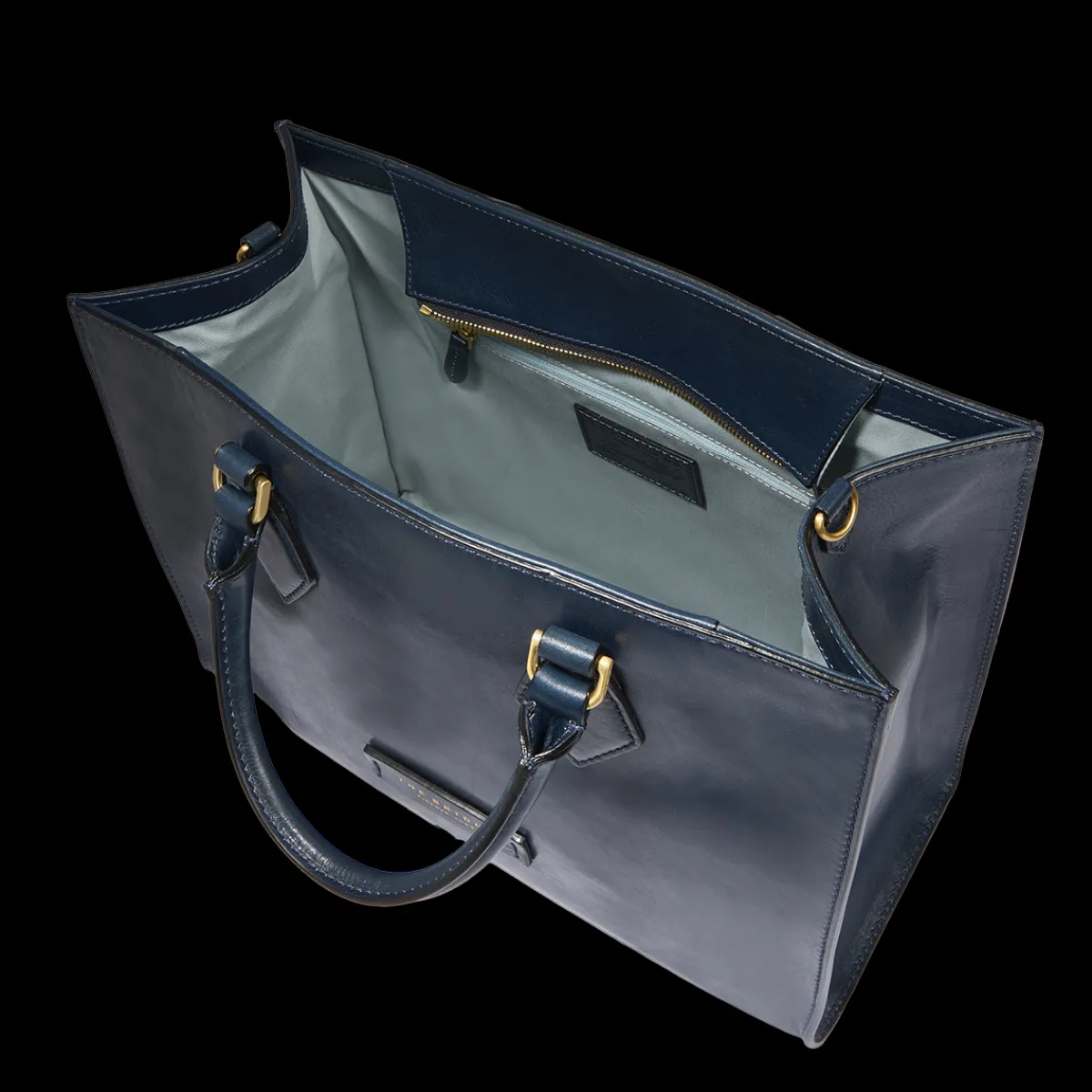 Borsa a mano in pelle con tracolla removibile-The Bridge Sale