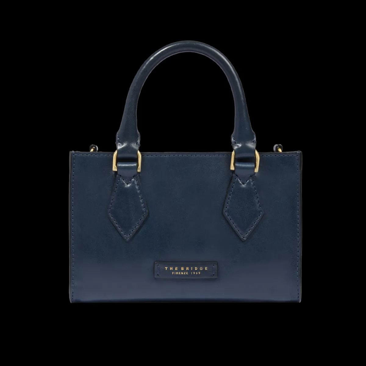 Borsa a mano in pelle con tracolla removibile-The Bridge Sale