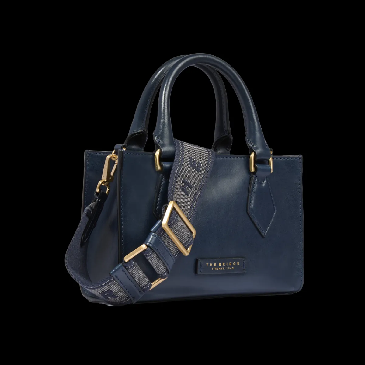 Borsa a mano in pelle con tracolla removibile-The Bridge Sale