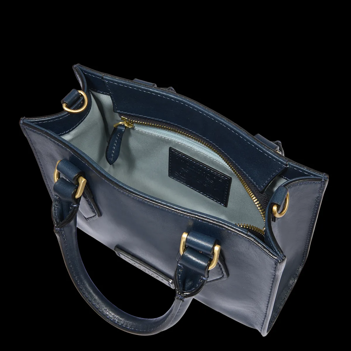 Borsa a mano in pelle con tracolla removibile-The Bridge Sale