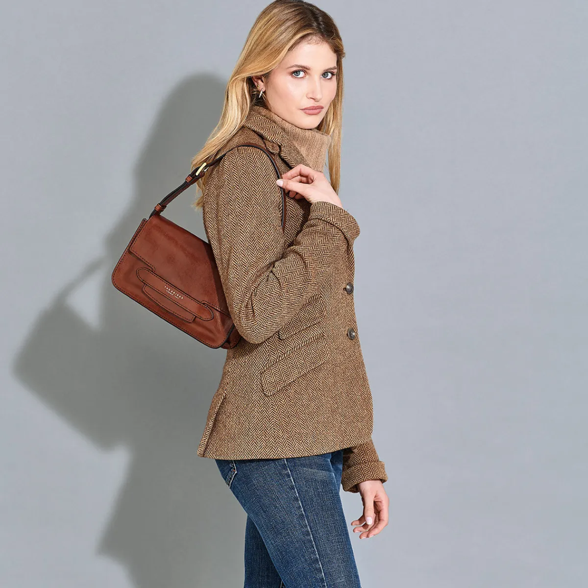 Borsa a spalla pelle tracolla-The Bridge New