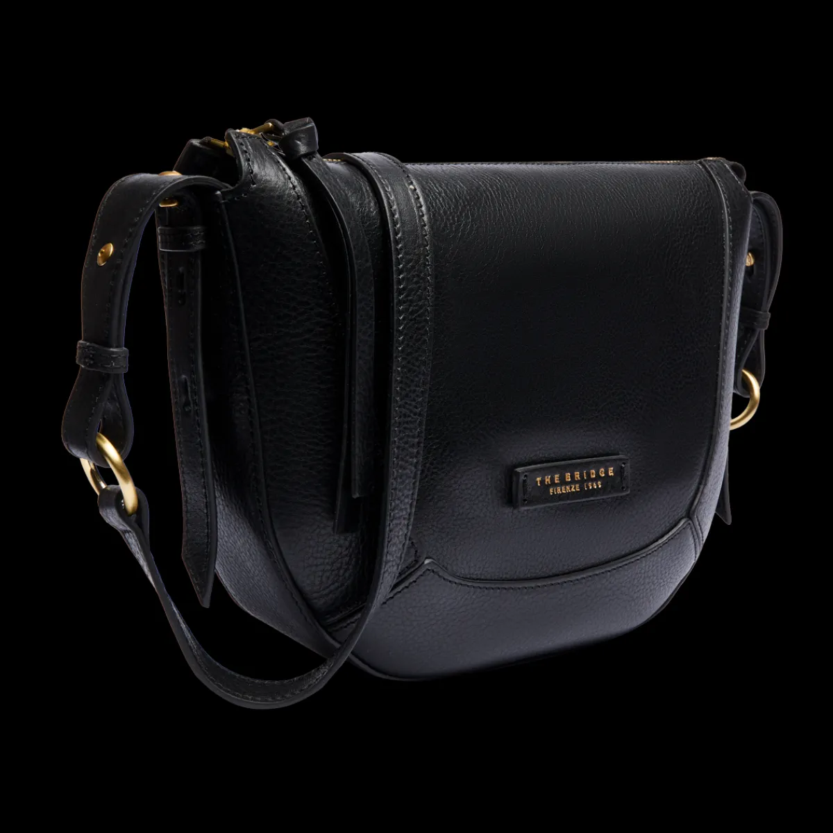 Borsa a tracolla in pelle taglia media-The Bridge Outlet