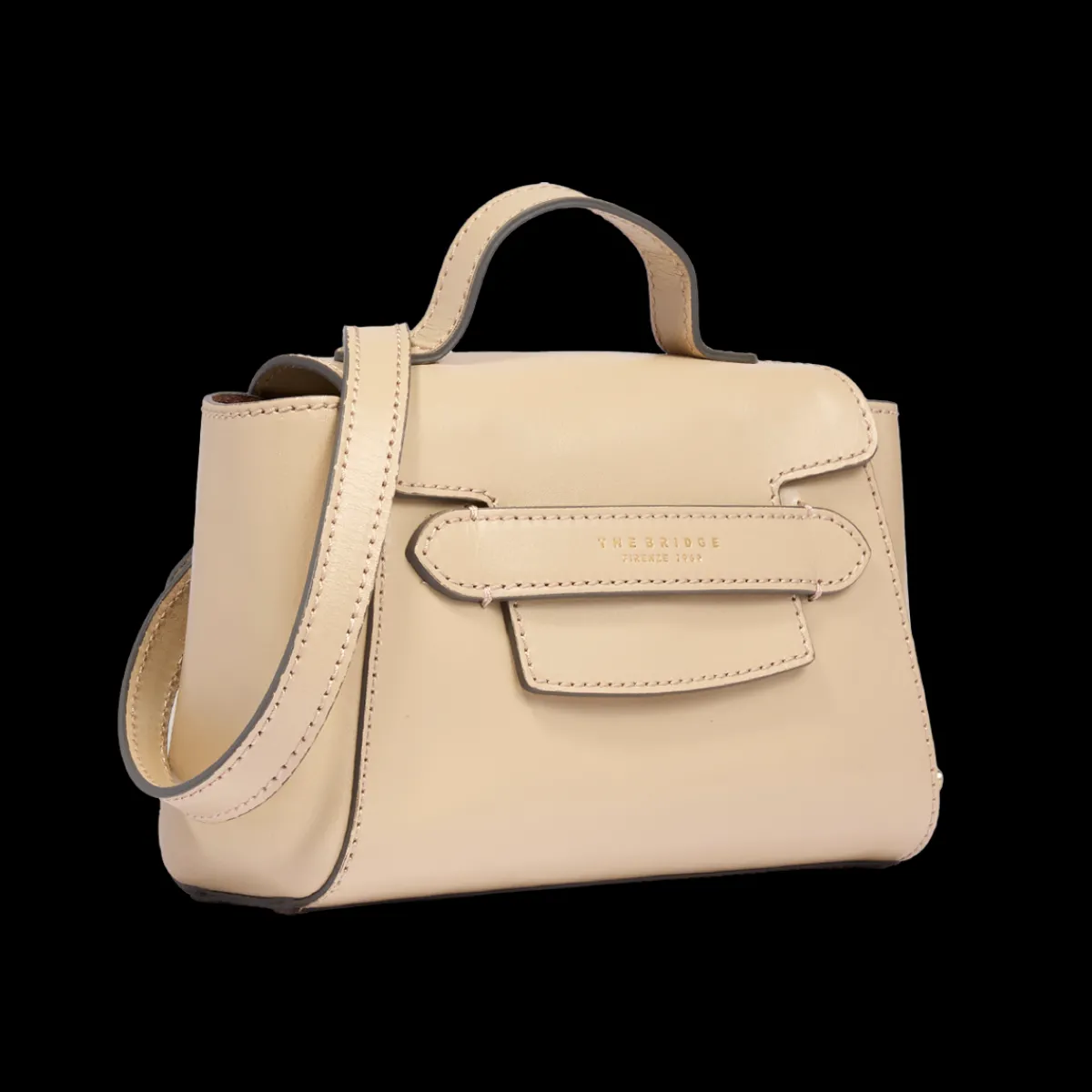 Borsa pelle donna con tracolla removibile-The Bridge Online