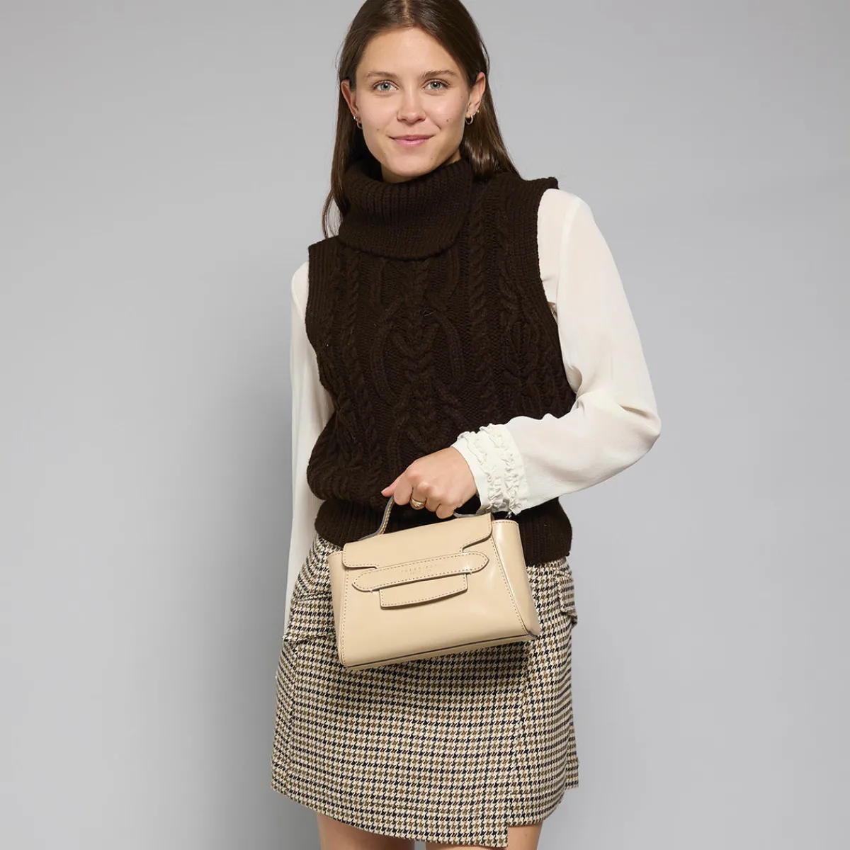 Borsa pelle donna con tracolla removibile-The Bridge Online