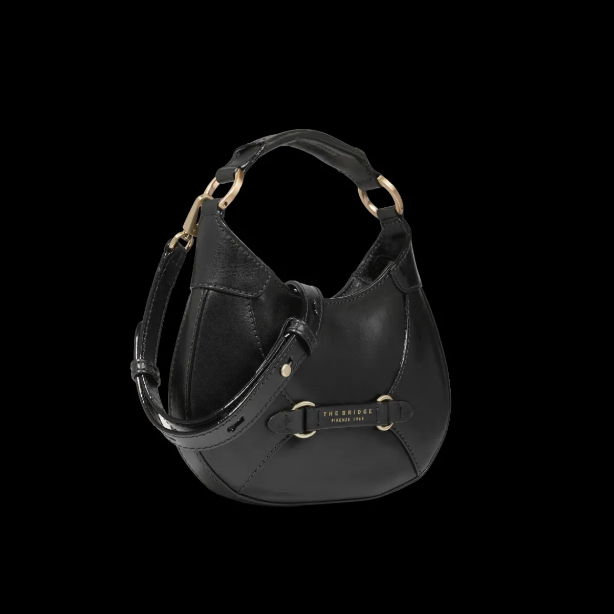Borsa pelle donna piccola con tracolla removibile-The Bridge Sale
