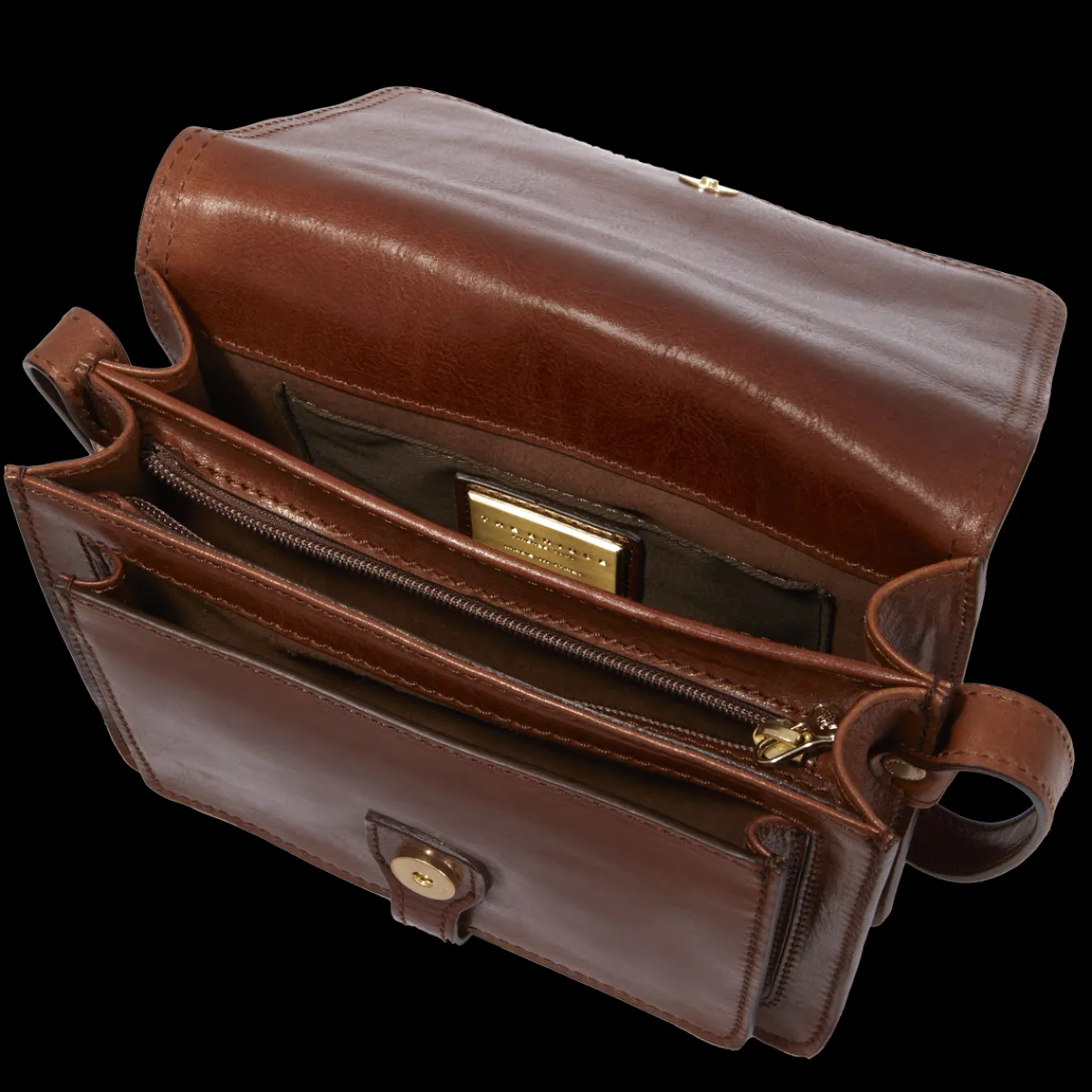 Borsa pelle tracolla a scomparti-The Bridge Sale