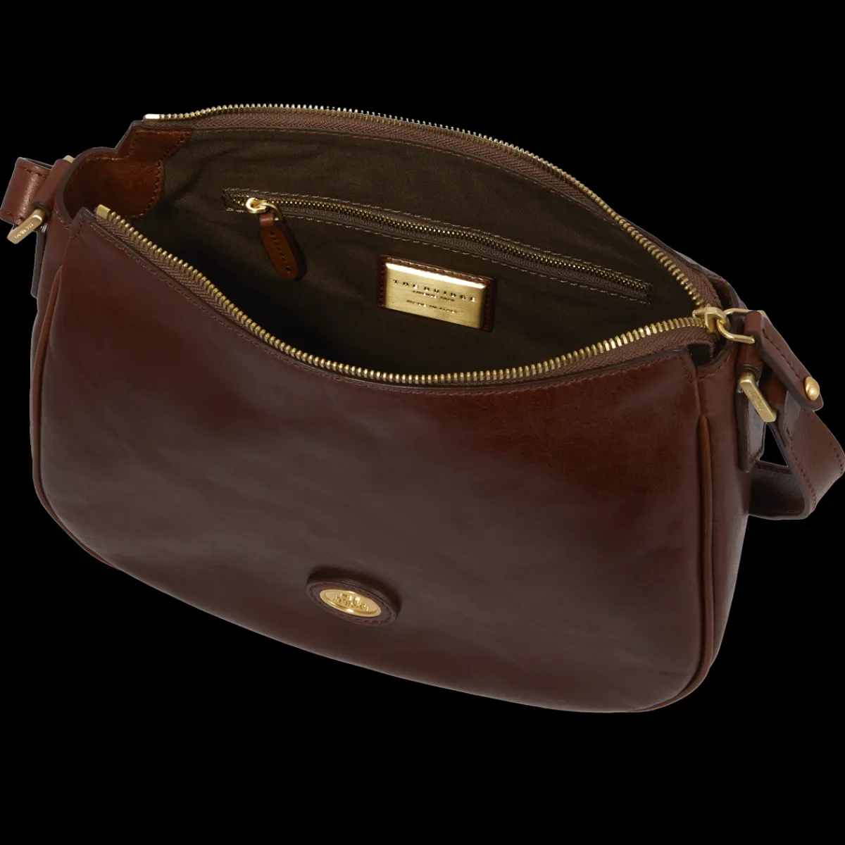 Borsa pelle tracolla e zip-The Bridge Outlet
