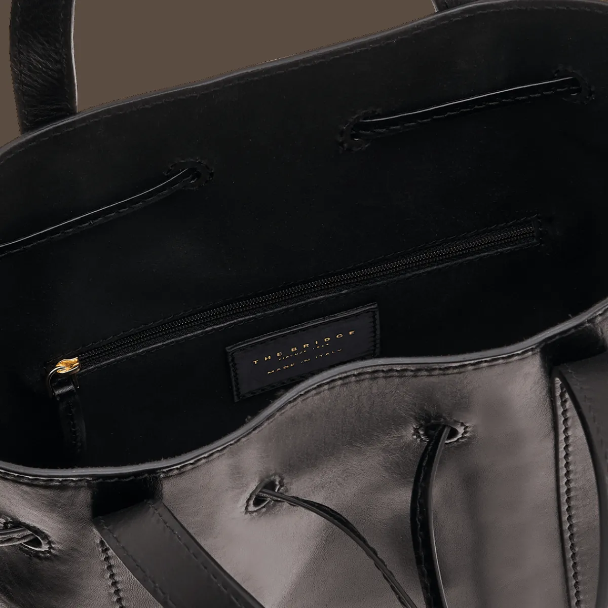 Borsa secchiello pelle-The Bridge Discount