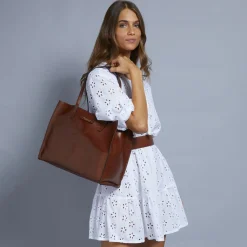 Borsa shopper pelle-The Bridge Outlet