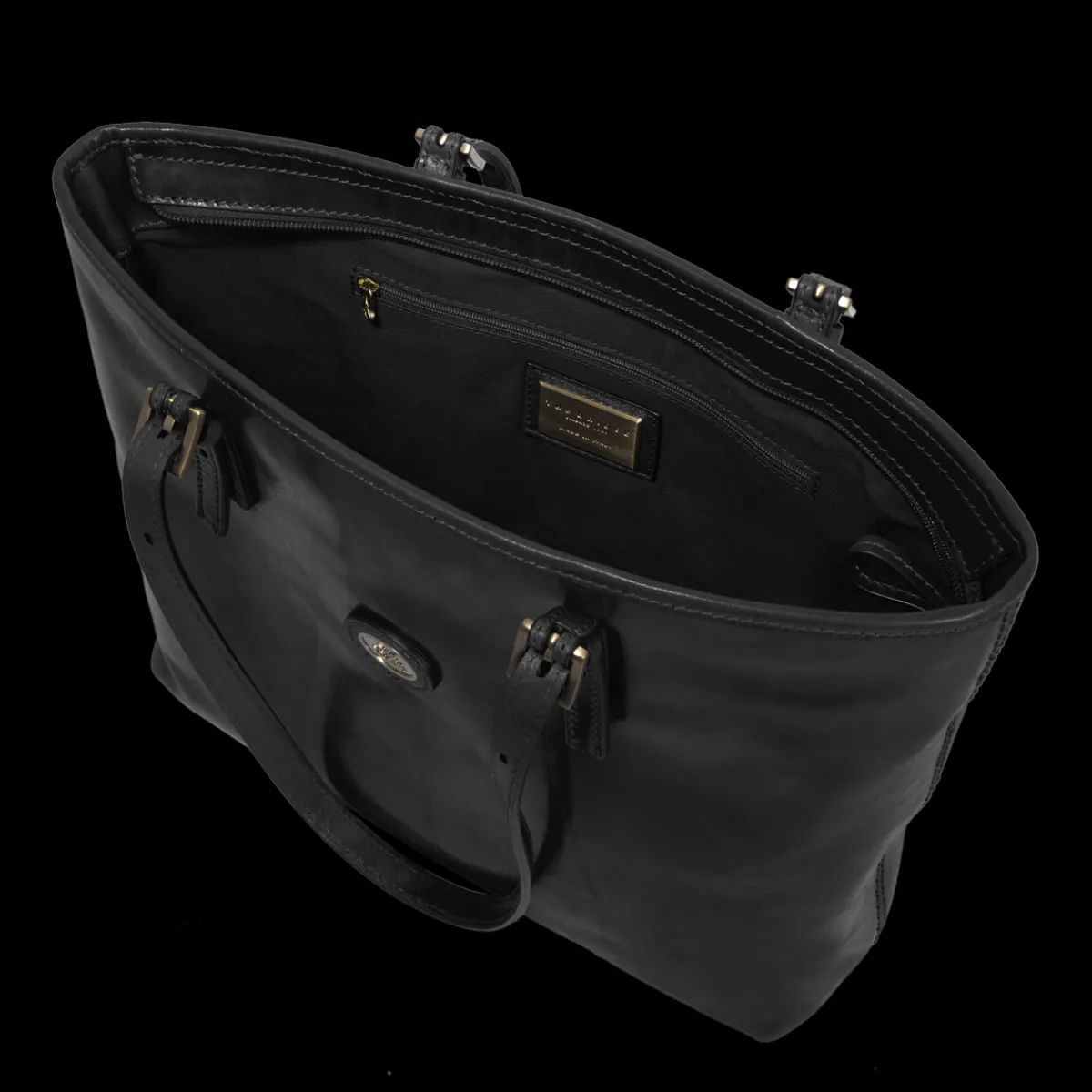 Borsa shopper pelle donna con zip-The Bridge Clearance
