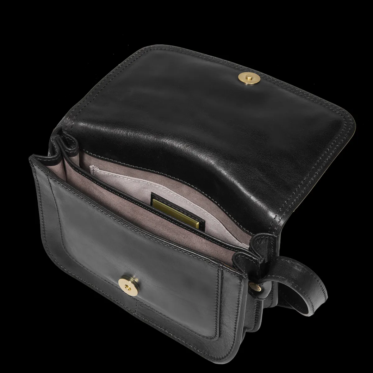 Borsa tracolla in pelle a scomparti small size-The Bridge Sale