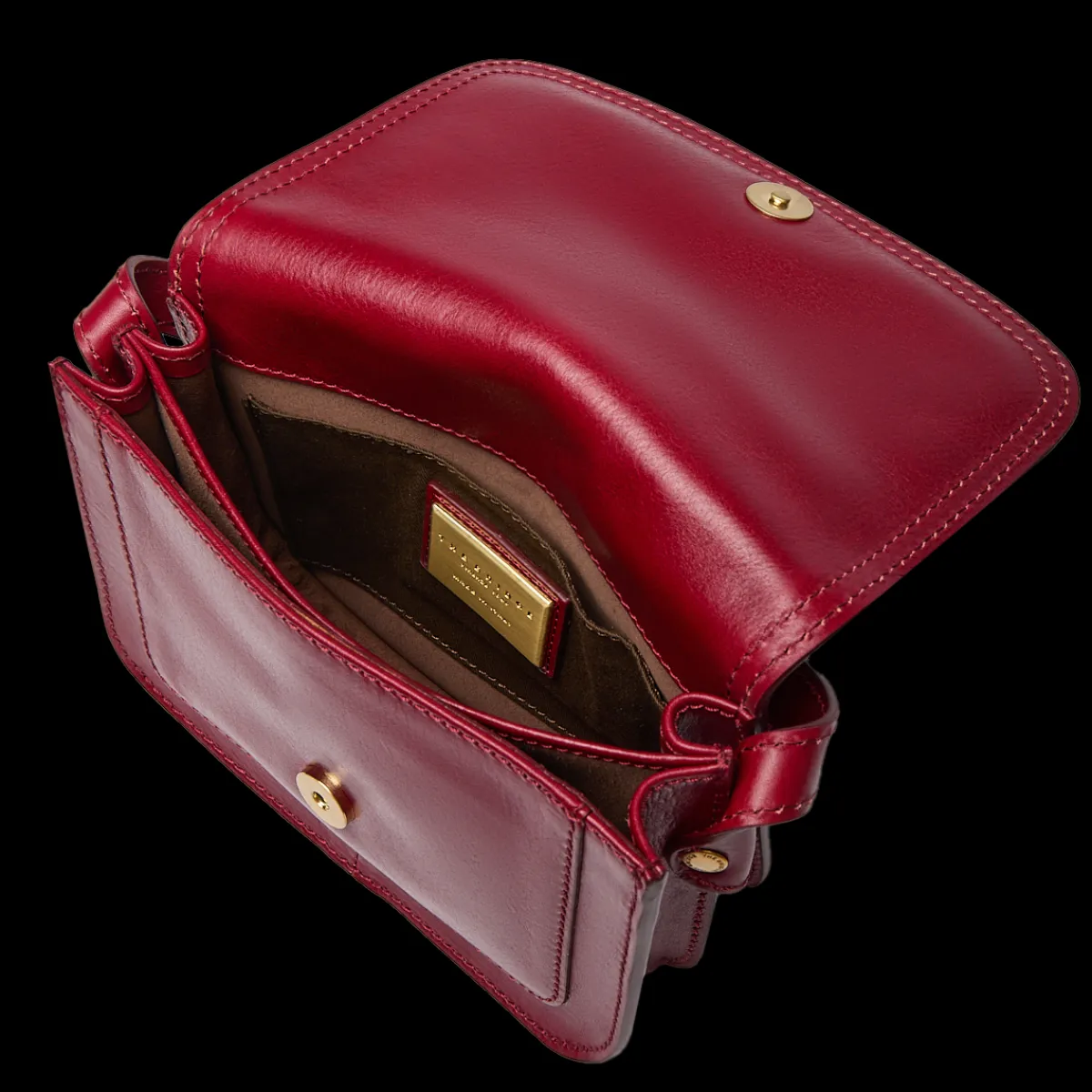 Borsa tracolla in pelle a scomparti small size-The Bridge Online