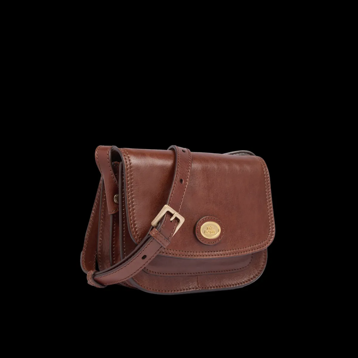 Borsa tracolla in pelle a scomparti small size-The Bridge Clearance