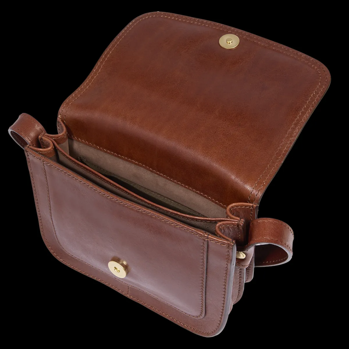 Borsa tracolla in pelle a scomparti small size-The Bridge Clearance