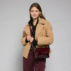 Borsa tracolla in pelle con tasca frontale-The Bridge Hot