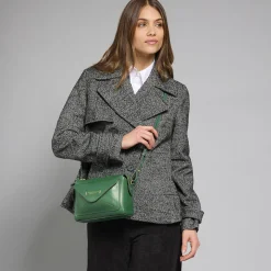 Borsa tracolla in pelle con tasca frontale-The Bridge Best