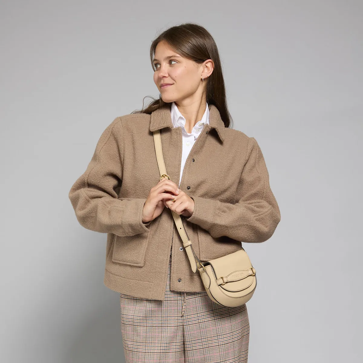 Borsa tracolla in pelle compatta-The Bridge Online