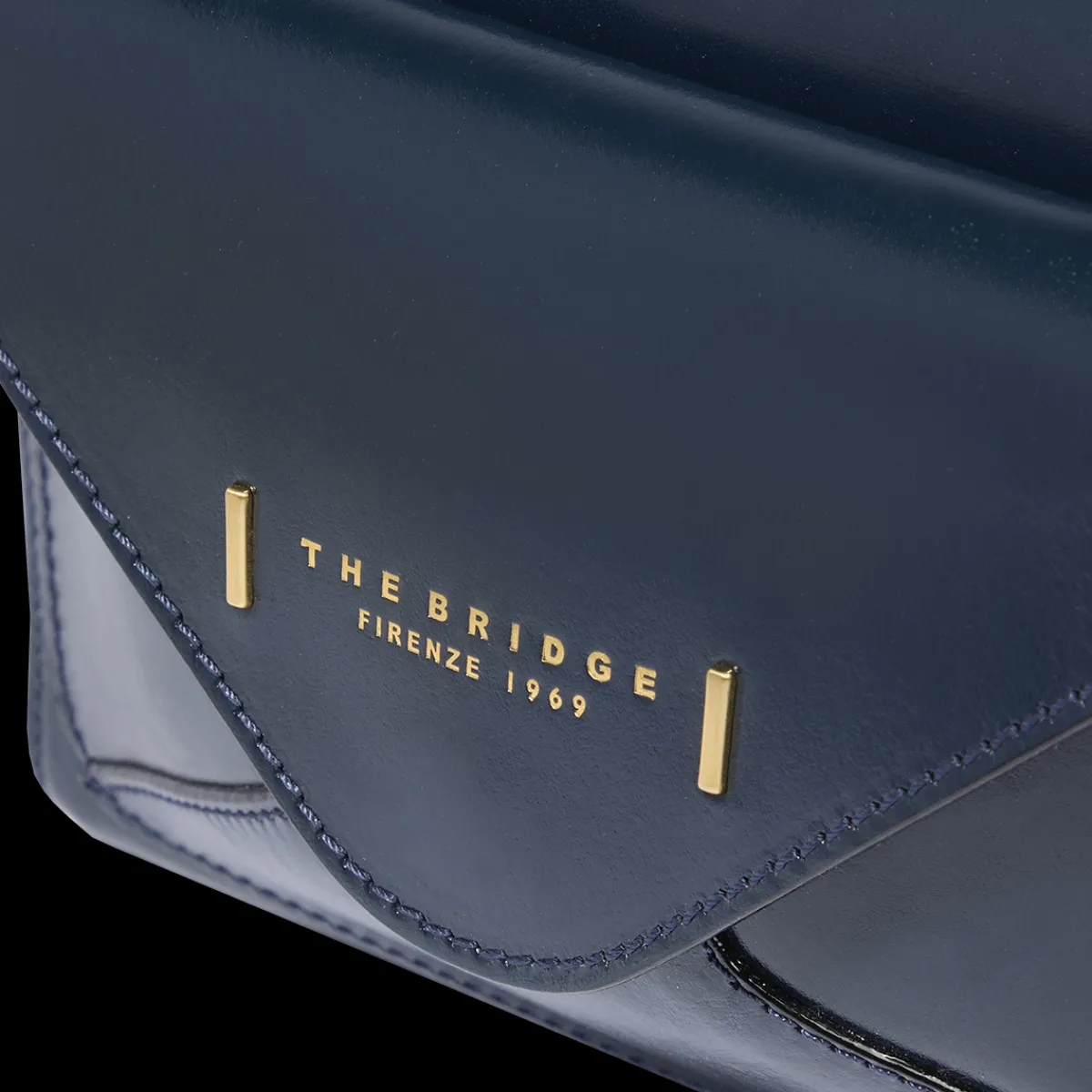 Borsa tracolla in pelle con tasca frontale-The Bridge Best