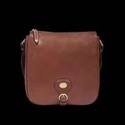 Borsa tracolla in pelle donna con chiusura zip-The Bridge Outlet
