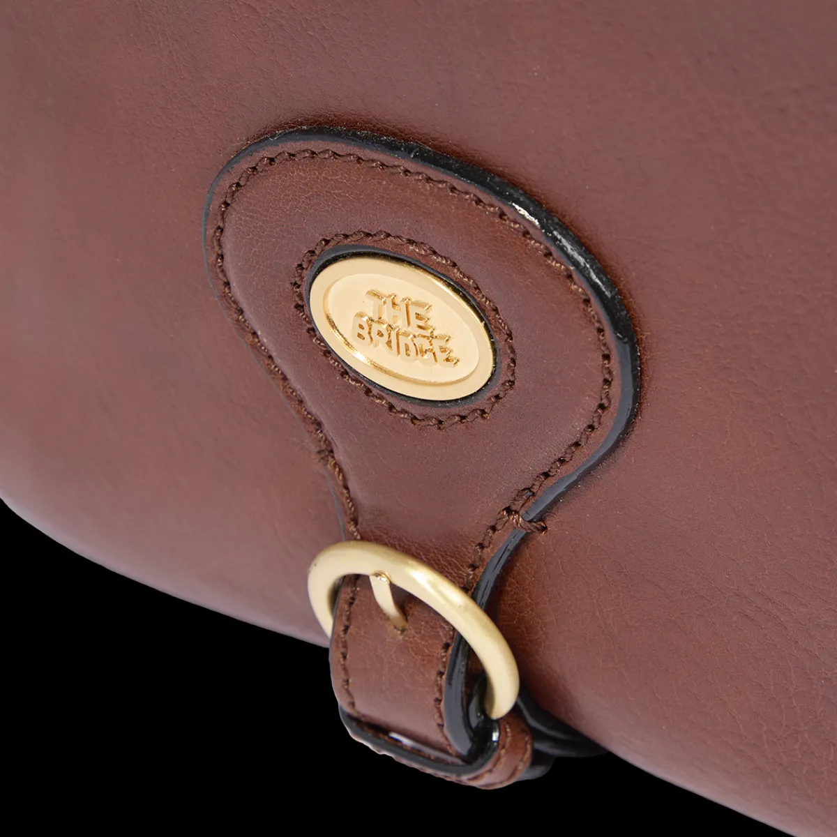 Borsa tracolla in pelle donna con chiusura zip-The Bridge Outlet