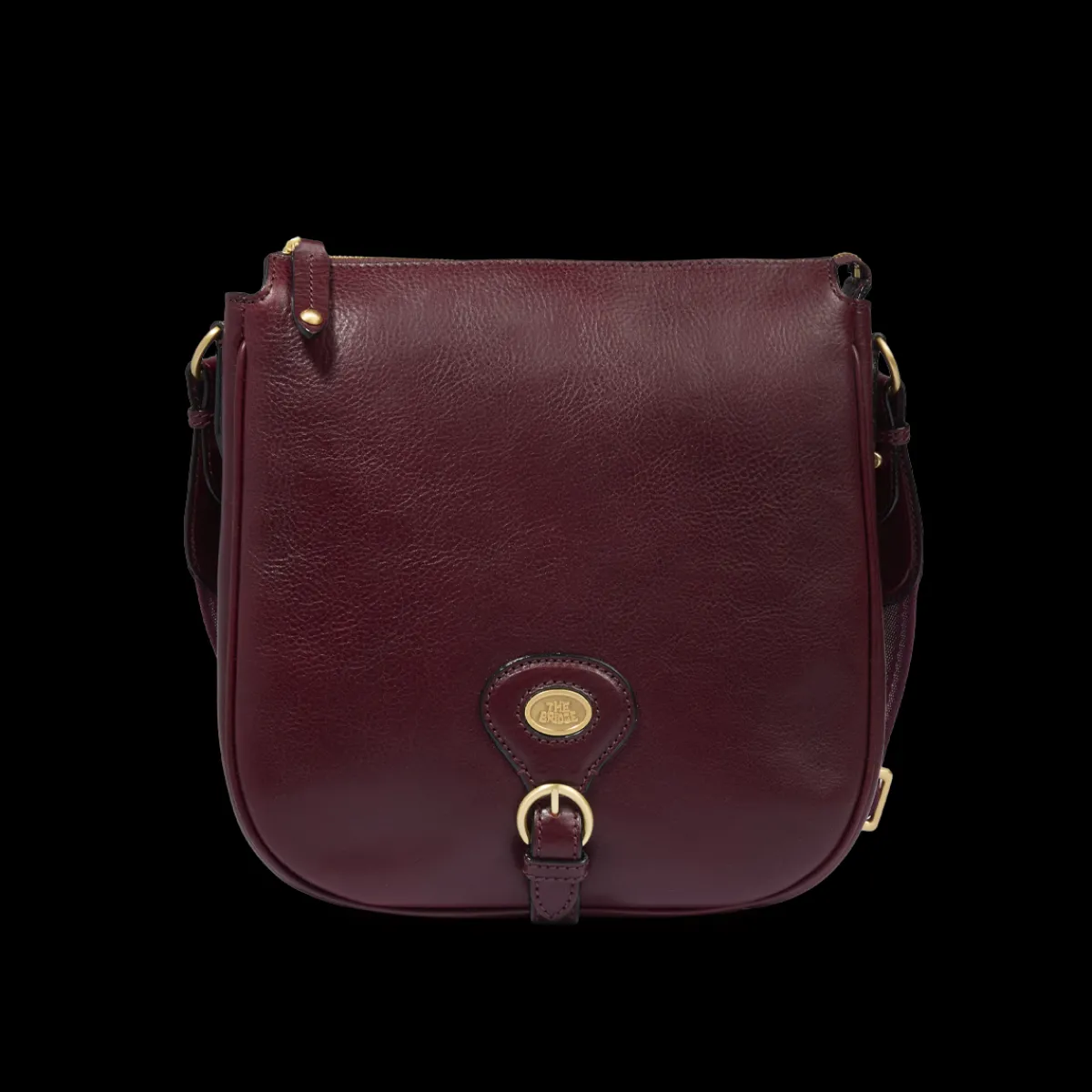 Borsa tracolla in pelle donna con chiusura zip-The Bridge Sale