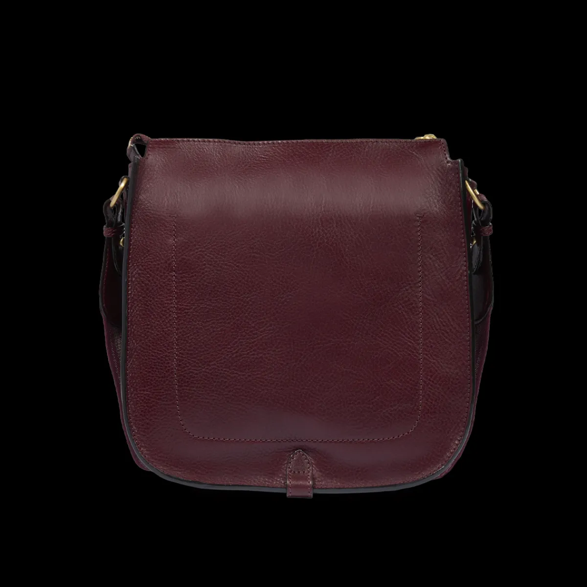 Borsa tracolla in pelle donna con chiusura zip-The Bridge Sale