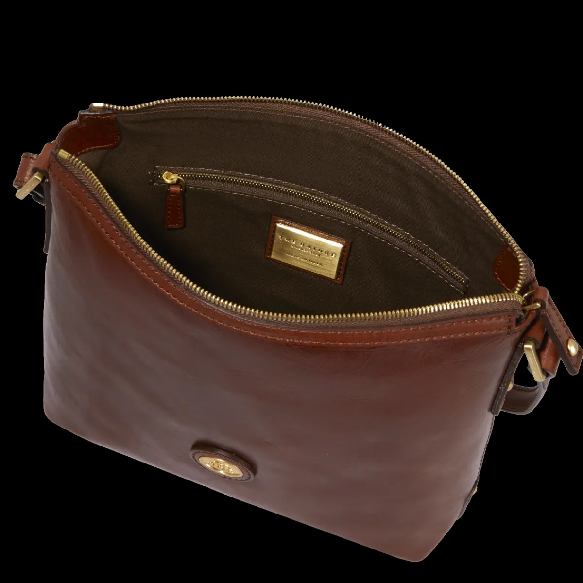 Borsa tracolla pelle chiusa con zip-The Bridge Online