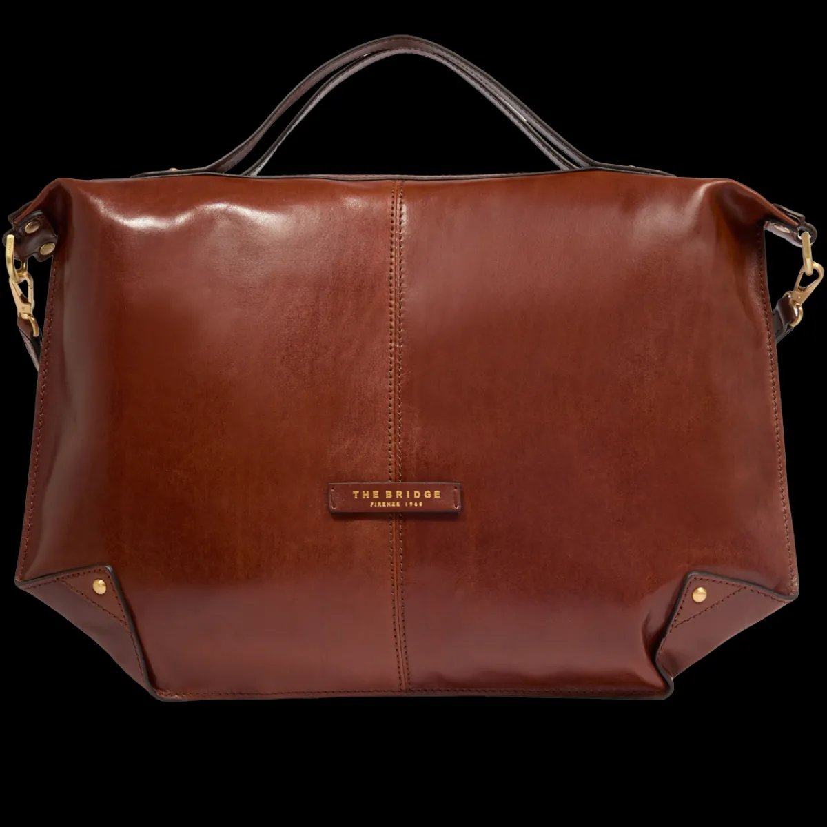 Borsa tracolla pelle chiusa con zip taglia l-The Bridge Best