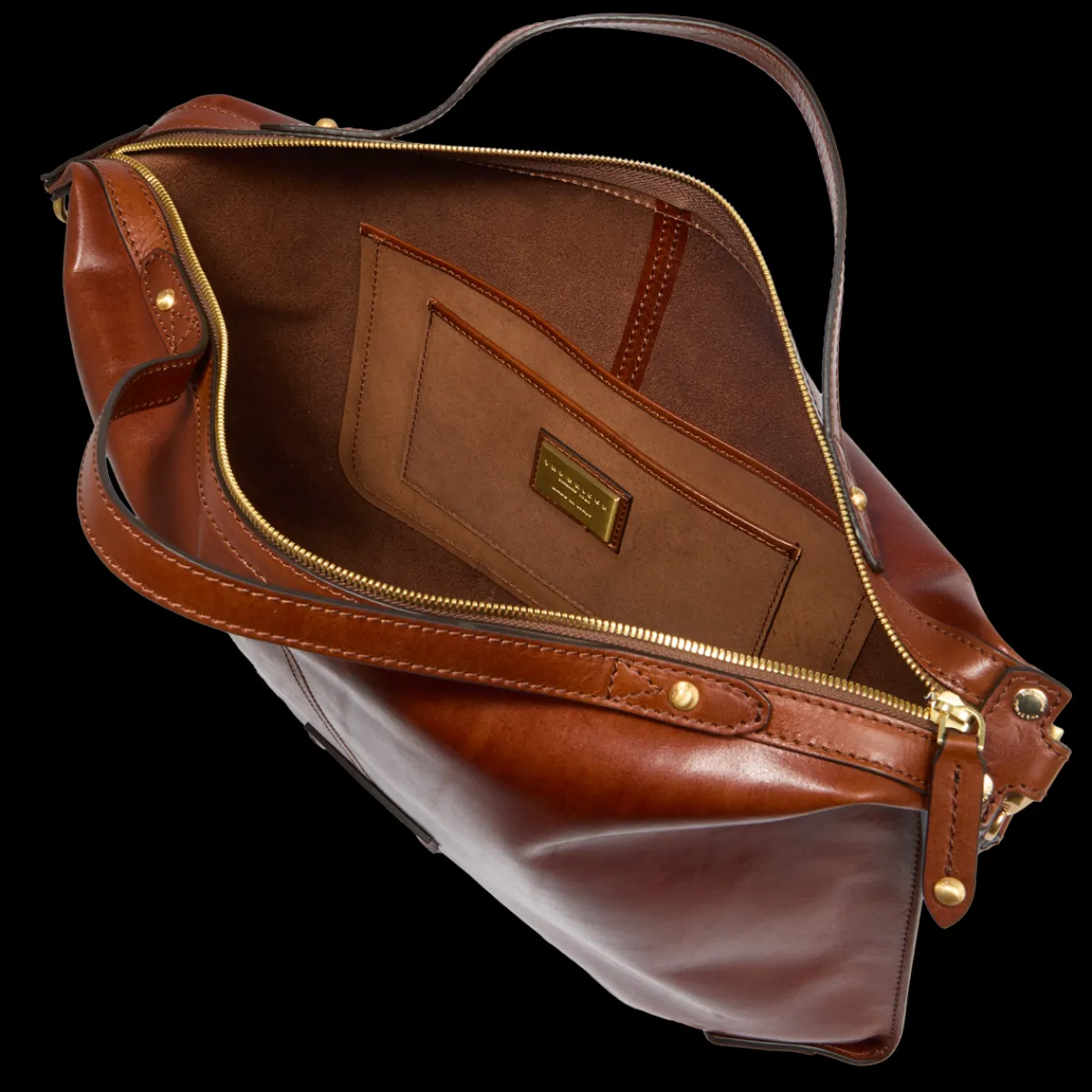 Borsa tracolla pelle chiusa con zip taglia l-The Bridge Best