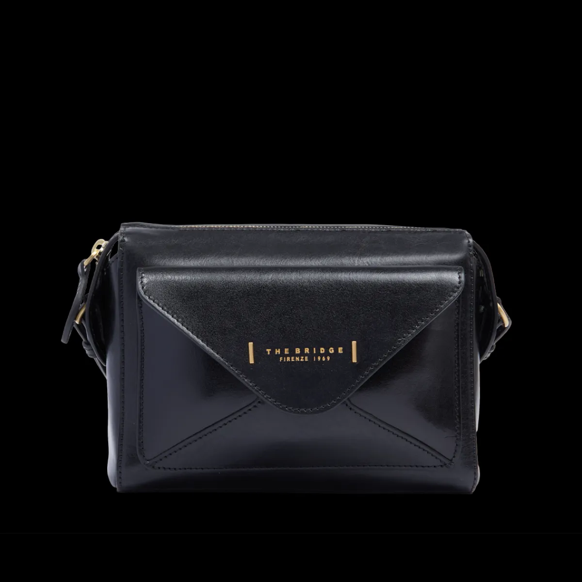 Borsa tracolla pelle chiusa con zip taglia s-The Bridge Sale
