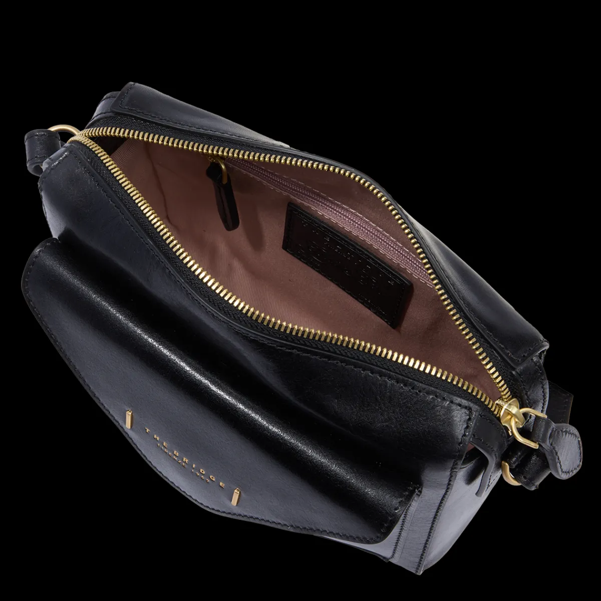 Borsa tracolla pelle chiusa con zip taglia s-The Bridge Sale