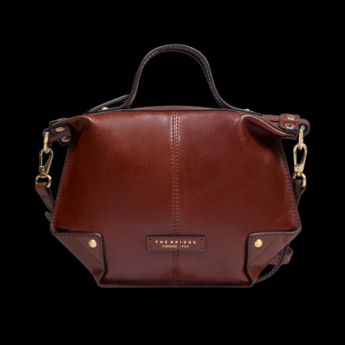 Borsa tracolla pelle chiusa con zip taglia s-The Bridge Clearance