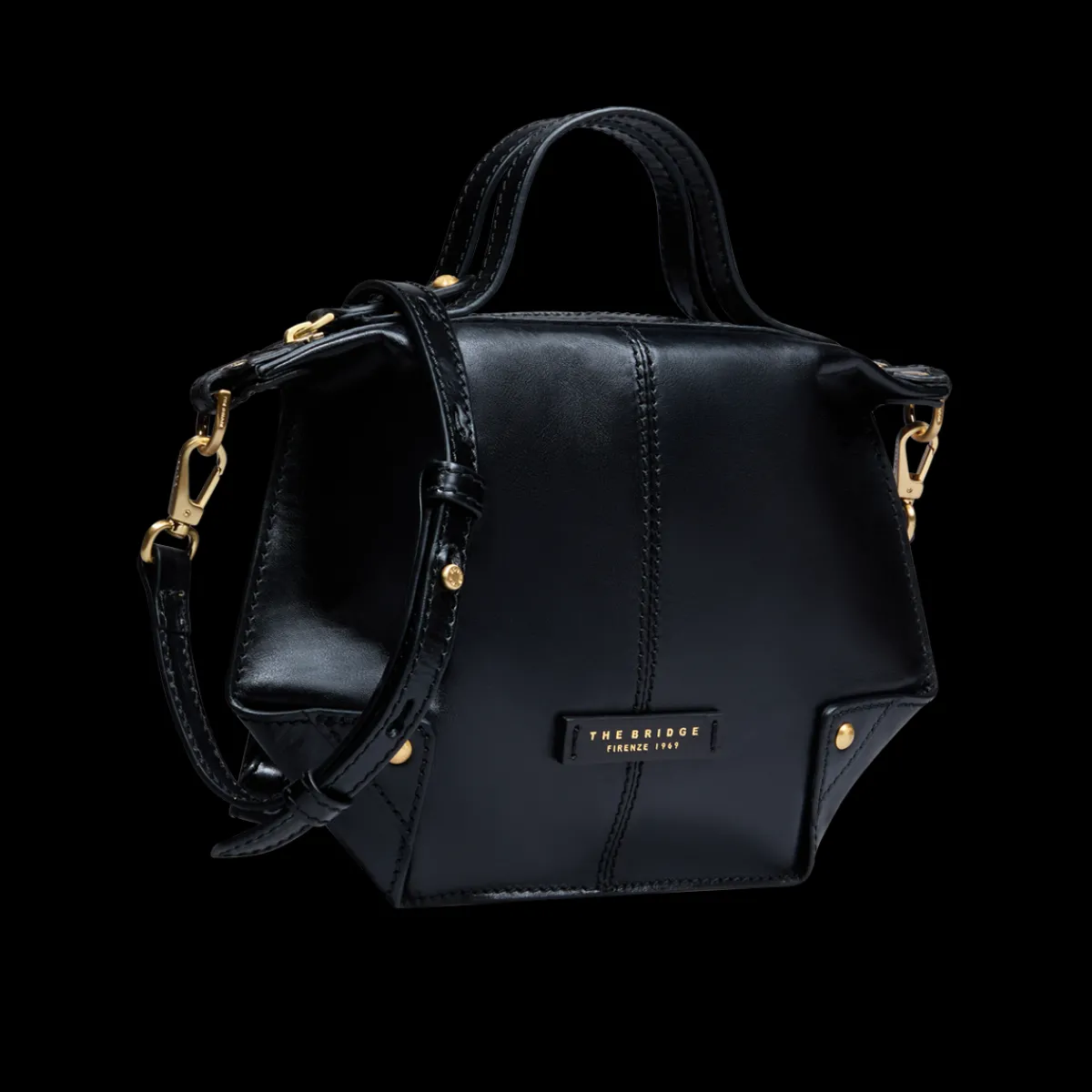 Borsa tracolla pelle chiusa con zip taglia s-The Bridge Online