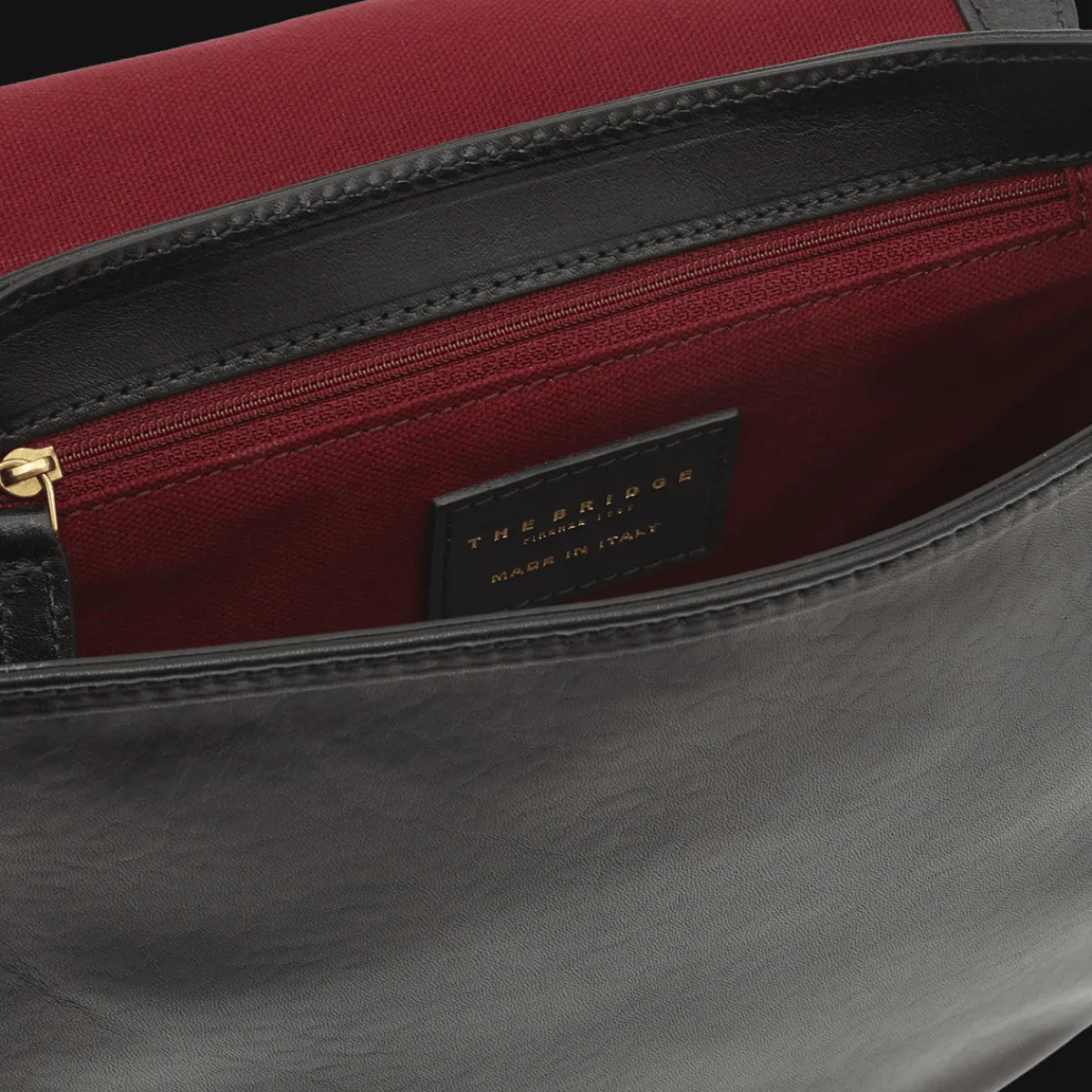 Borsa tracolla pelle con manico removibile-The Bridge Sale