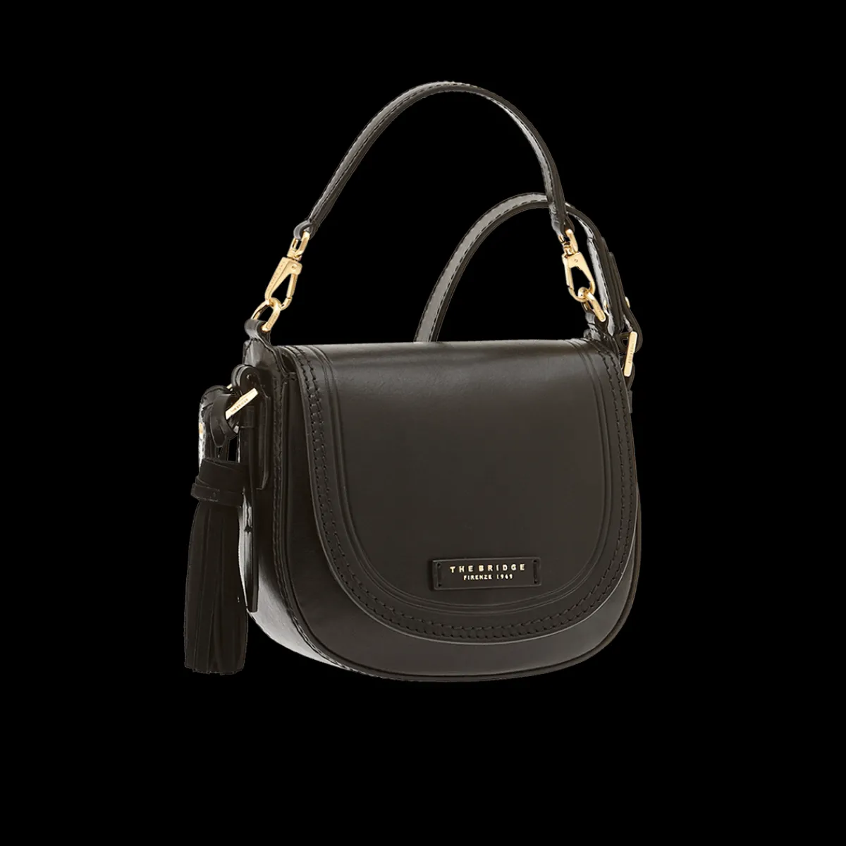Borsa tracolla pelle con catena-The Bridge