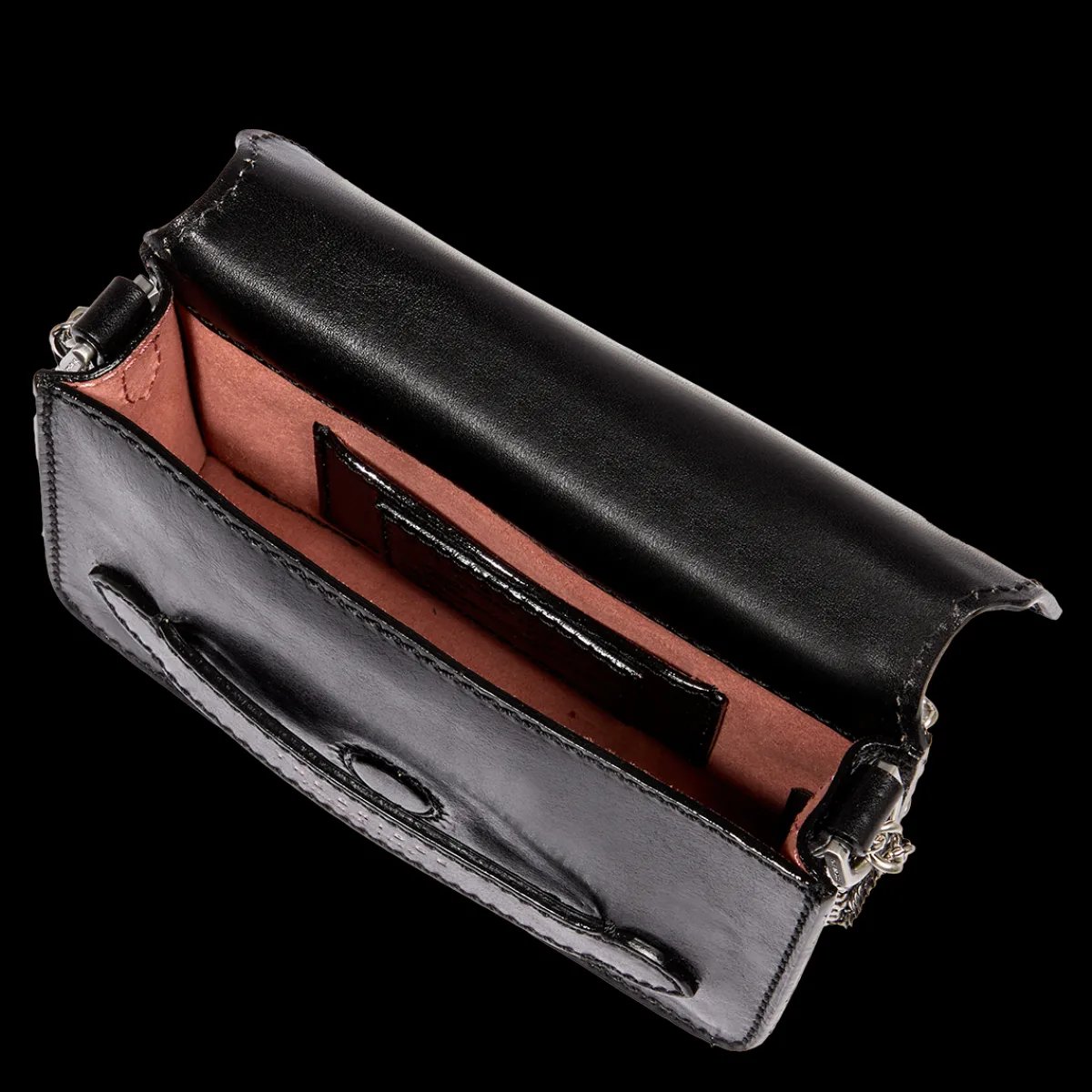 Borsa tracolla pelle con catena-The Bridge Best